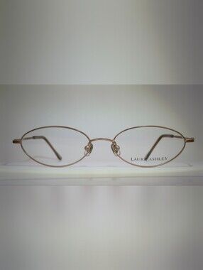 Laura Ashley Neve.  Rose Gold Oval Wire Reading Glasses.